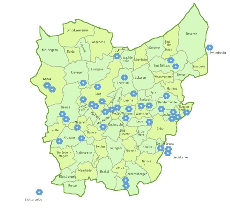 Kaart Zuurstof Voor Dementie 2022-2023 - Regionaal Expertisecentrum Meander